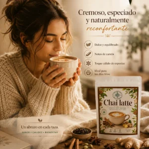 Chai Latte Andes Tea en polvo elaborado con té negro y especias naturales