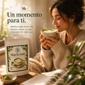 Matcha Latte Andes Tea con té matcha japonés orgánico