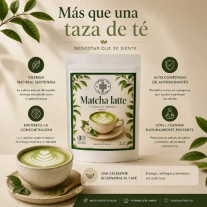Matcha Latte Andes Tea con té matcha japonés orgánico
