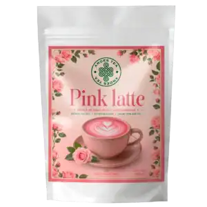 Pink Latte Andes Tea, latte con betarraga, coco y jengibre