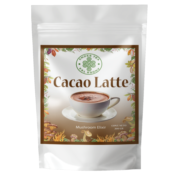 Cacao latte mushroom elixir Andes Tea Chile