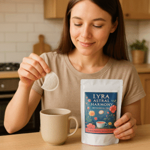 Lyra Astral Harmony - Infusión Botánica Relajante con Crisantemo, Manzanilla y Hibisco | Andes Tea 10 bolsitas individuales en doypack resellable. LYRA ASTRAL HARMONY andes tea