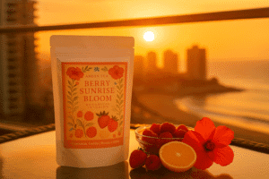 Berry Sunrise Bloom – Infusión de Hibisco, Frambuesa, Frutilla y Naranja 10 bolsitas BERRY SUNRISE BLOOM ANDES TEA
