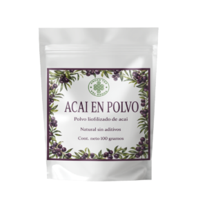 Acai en Polvo 100% Natural Andes Tea - Superalimento liofilizado 100 gramos