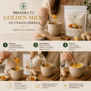 Golden milk blend leche dorada Andes Tea 